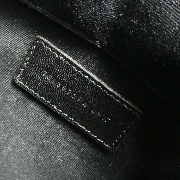 SAINT LAURENT Clutch Bag Grain Textured Leather Black - Picture 15 of 15